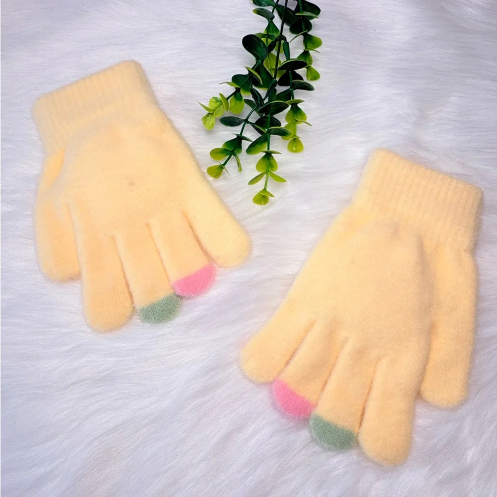 Cute Monster Character Kids Fuzzy‎ Gloves